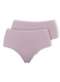 Dilady - Kit com 2 Calcinhas Alta Dilady 203203 Plus Size Chocolate-Rosa-Retro - variação: Rosa-Retro