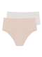 Hope - Kit com 2 Calcinhas Alta Hope 33110 Preto - variação: Bege-Ballet-Branco