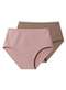 Liz - Kit com 2 Calcinhas Alta Liz 50370 Sepia-Branco - variação: Blush-Sepia