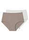 Liz - Kit com 2 Calcinhas Alta Liz 50395 Branco - variação: Sepia-Branco