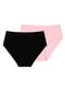 Liz - Kit com 2 Calcinhas Alta Liz 70220 Preto - variação: Preto-Blush