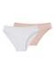 Liz - Kit com 2 Calcinhas Biquíni Liz 50331 Blush-Branco - variação: Branco-Sepia