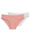 Liz - Kit com 2 Calcinhas Biquíni Liz 50372 Blush-Branco - variação: Blush-Branco