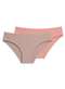 Liz - Kit com 2 Calcinhas Biquíni Liz 50372 Blush-Branco - variação: Sepia-Blush