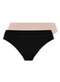 Lupo - Kit com 2 Calcinhas Biquíni Loba 40400-001 Preto-Natural - variação: Preto-Natural