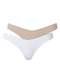 Trifil - Kit com 2 Calcinhas Biquíni Trifil 5460 0013-Preto-Macadâmia - variação: 0012-Branco-Macadâmia