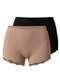 Liz - Kit com 2 Calcinhas Boxer Liz 54591 Sepia - variação: Sepia-Preto