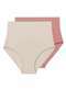 Liz - Kit com 2 Calcinhas Hot Pant Liz 70302 Natural-Rosa-Monaco - variação: Natural-Rosa-Monaco