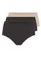 Triumph - Kit com 3 Calcinhas Alta Blissy Maxi Triumph 24965 Preto - variação: Preto-Mink