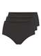 Triumph - Kit com 3 Calcinhas Alta Blissy Maxi Triumph 24965 Preto - variação: Preto