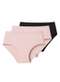 Liz - Kit com 3 Calcinhas Alta Liz 50398 Blush - variação: Blush-Preto