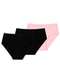 Liz - Kit com 3 Calcinhas Alta Liz 70220 Preto-Blush - variação: Preto-Blush