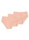 Liz - Kit com 3 Calcinhas Alta Liz 70220 Preto-Blush - variação: Sepia