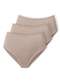 Demillus - Kit com 3 Calcinhas Alta Nova Bibelô Demillus 57487 Preto - variação: Bege-Rosado