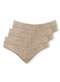 Demillus - Kit com 3 Calcinhas Alta Olimpo Demillus 26639 Bege - variação: Bege