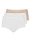Triumph - Kit com 3 Calcinhas Alta Star Max Triumph 24649 Branco - variação: Branco-Mink