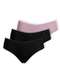 Dilady - Kit com 3 Calcinhas Biquíni Dilady 203200 Preto - variação: Preto-Rosa-Retro