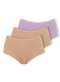 Dilady - Kit com 3 Calcinhas Biquíni Dilady 203202 Preto - variação: Chocolate-Rosa-Retro