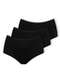 Dilady - Kit com 3 Calcinhas Biquíni Dilady 203202 Preto - variação: Preto