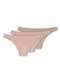 Hope - Kit com 3 Calcinhas Biquíni Hope 35840 Bege-Ballet-Camurça - variação: Bege-Ballet-Camurça