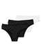 Hope - Kit com 3 Calcinhas Biquíni Hope 38840 Bege-Ballet - variação: Preto-Branco