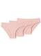 Liz - Kit com 3 Calcinhas Biquíni Liz 50331 Blush-Branco - variação: Blush
