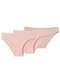 Liz - Kit com 3 Calcinhas Biquíni Liz 50331 Blush-Branco - variação: Blush-Sepia