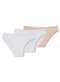 Liz - Kit com 3 Calcinhas Biquíni Liz 50331 Blush-Branco - variação: Branco-Sepia