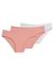 Liz - Kit com 3 Calcinhas Biquíni Liz 50372 Blush - variação: Blush-Branco