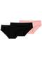 Liz - Kit com 3 Calcinhas Biquíni Liz 50376 Preto-Blush - variação: Preto-Blush