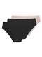 Liz - Kit com 3 Calcinhas Biquíni Liz 70221 Preto-Sepia - variação: Preto-Sepia
