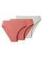 Liz - Kit com 3 Calcinhas Biquíni Liz 70303 Rosa-Mônaco-Natural - variação: Rosa-Mônaco-Natural
