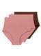 Liz - Kit com 3 Calcinhas Hot Pant Liz 70302 Rosa-Monaco-Super-Black - variação: Rosa-Monaco-Brunette