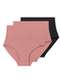 Liz - Kit com 3 Calcinhas Hot Pant Liz 70302 Natural - variação: Rosa-Monaco-Super-Black