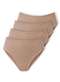 Demillus - Kit com 4 Calcinhas Alta Abrupt Demillus 56096 Bege-Rosado - variação: Bege-Rosado