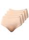 Demillus - Kit com 4 Calcinhas Alta Chanson Demillus 57850 Bege-Rosado-Branco-Marinho - variação: Bege-Rosado