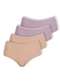 Dilady - Kit com 4 Calcinhas Alta Dilady 203201 Preto - variação: Chocolate-Rosa-Retro