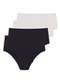 Hope - Kit com 4 Calcinhas Alta Hope 33110 Bege-Ballet-Branco - variação: Preto-Branco