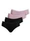 Dilady - Kit com 4 Calcinhas Biquíni Dilady 203200 Preto - variação: Preto-Rosa-Retro