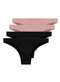 Hope - Kit com 4 Calcinhas Biquíni Hope S35220 Preto - variação: Preto-Cinza-Luar