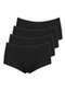 Hope - Kit com 4 Calcinhas Caleçon Hope 30850 Camurca - variação: Preto