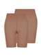 Lupo - Kit com 2 Shorts Feminino Modelador Up Line Loba 5690-003 Pó-De-Arroz-Preto - variação: Nude-Preto