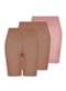 Lupo - Kit com 3 Shorts Feminino Modelador Up Line Loba 5690-003 Pó-De-Arroz - variação: Pó-De-Arroz-Nude