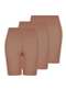 Lupo - Kit com 3 Shorts Feminino Modelador Up Line Loba 5690-003 Pó-De-Arroz - variação: Pó-De-Arroz