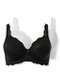 Demillus - Kit com 2 Sutiãs com Aro e Bojo Iridien Demillus 65204 Taça B Preto-Lilas-Místico - variação: Preto-Branco