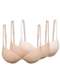 Hope - Kit com 3 Sutiãs com Aro e Bojo Push Up Hope 2384 Taça B Branco - variação: Camurça-Bege-Ballet