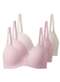Liz - Kit com 3 Sutiãs com Aro e Bojo Push Up Liz 51805 Taça B Blush - variação: Blush-Sepia