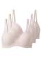 Liz - Kit com 3 Sutiãs com Aro e Bojo Push Up Liz 51805 Taça C Blush-Sepia - variação: Sepia