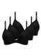 Dilady - Kit com 3 Sutiãs sem Aro com Bojo Dilady 203101 Chocolate - variação: Preto