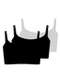 Hope - Kit com 3 Tops sem Aro com Bojo Removível Hope 2186 Ballet - variação: Preto-Branco